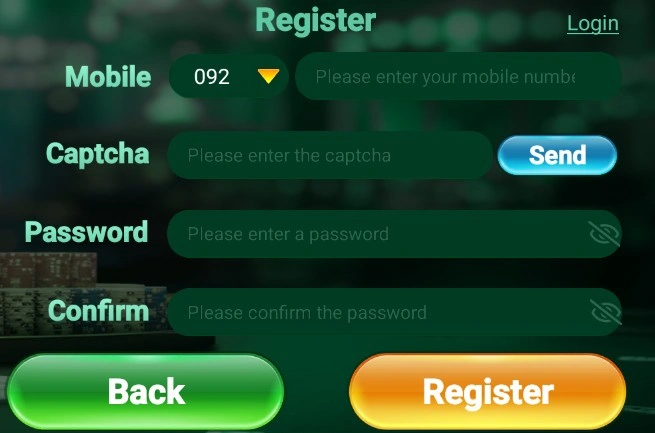 JOYPK777 Game Registration