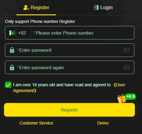 TY777 Game  registration